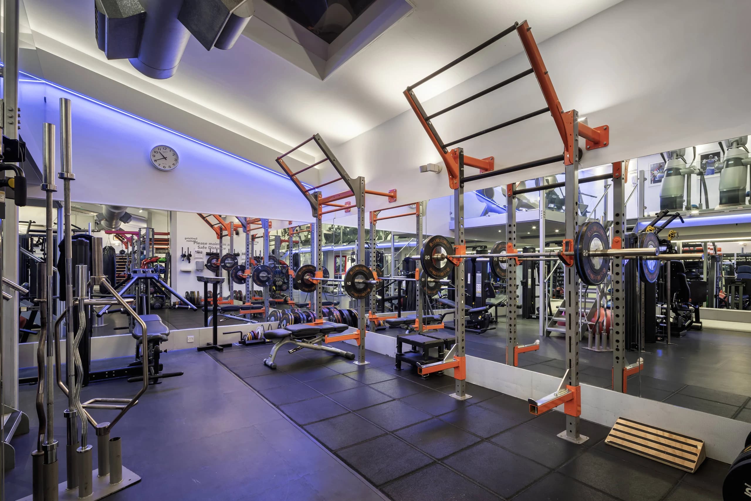 Functional training rig with barbells at Body Works West