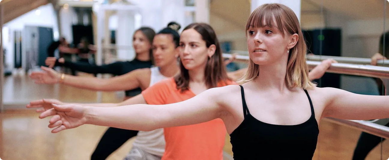 Reformer Pilates class in session at Body Works West